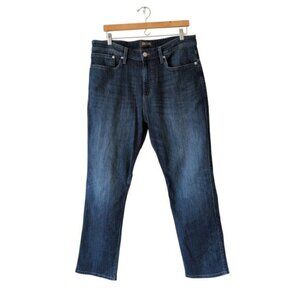 DU/ER Men's L2X Athletic Straight Technical Denim Jeans Medium Wash Blue 36x30